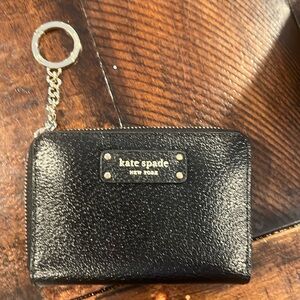NWT BLACK small key continental wallet
